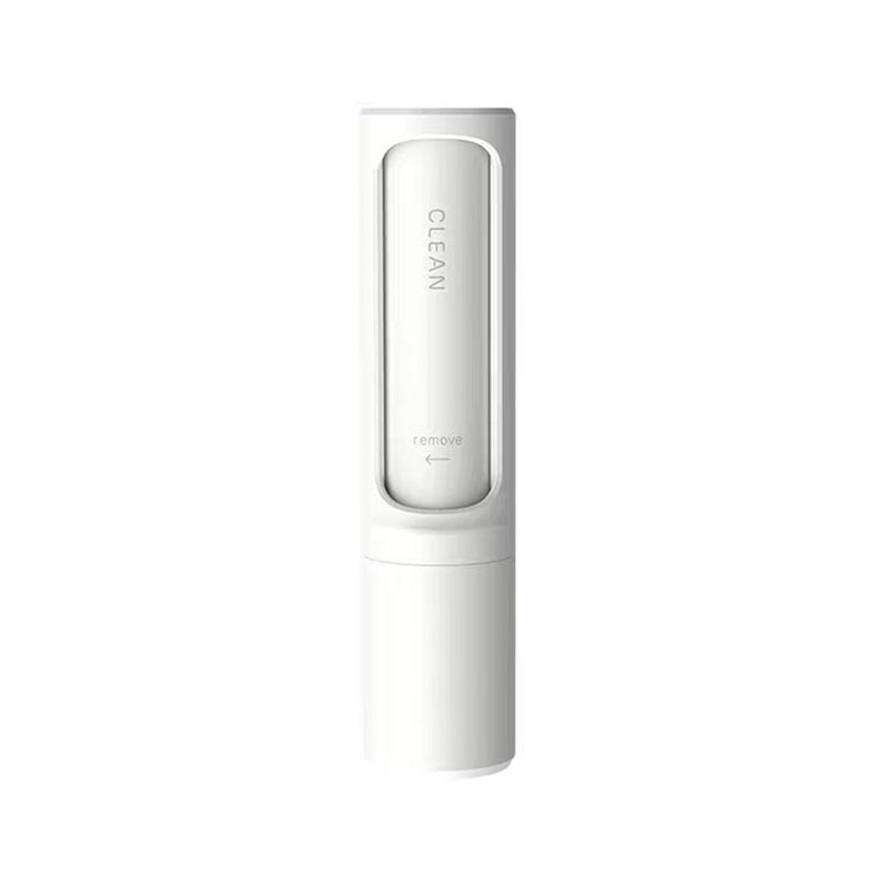 White electronic device with a screen displaying 'CLEAN' on a white background