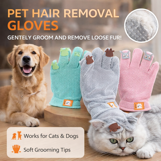 Pet Hair gloves for brushing