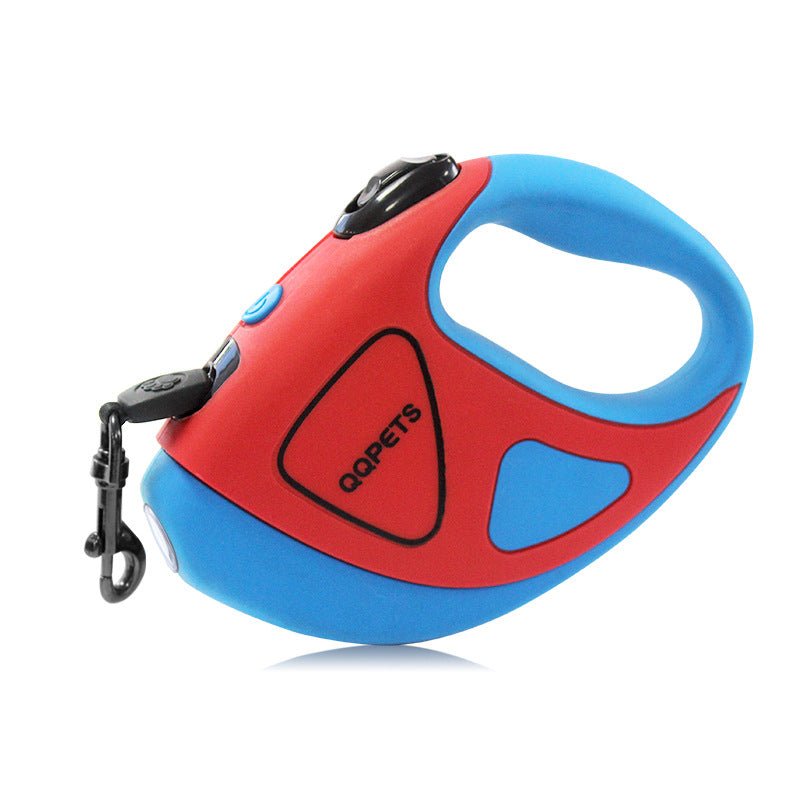 Pet Dog Automatic Retractable Fiber Leash Night Safety LED Shining Automatic Stretching Dog Hand Holding Rope Pet Supplies - SMARPET - 523523